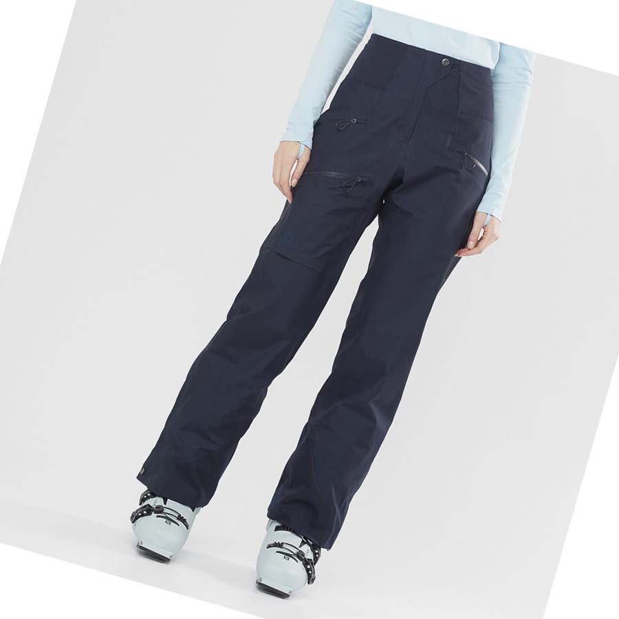 Pantalones De Esquí Salomon OUTPEAK GORE-TEX 3L Mujer Azules | MX 2333AHK